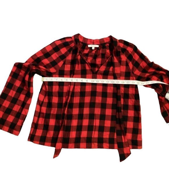 Madewell Buffalo Plaid Top Size Small Christmas Holiday Winter - Picture 6 of 6